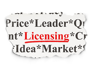 Image showing Law concept: Licensing on Paper background