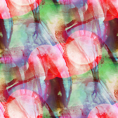 Image showing bokeh colorful pattern water texture paint red, green, blue abst