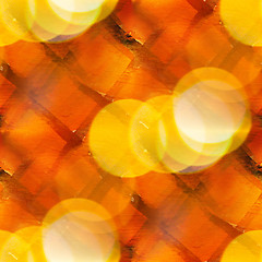 Image showing bokeh colorful pattern water yellow, brown texture paint abstrac