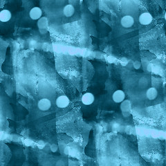 Image showing bokeh colorful pattern water texture paint abstract seamless blu