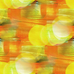 Image showing bokeh colorful pattern yellow, green water texture paint abstrac