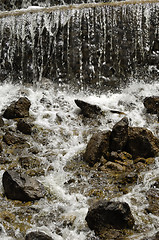 Image showing Small waterfall.