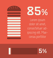 Image showing Food Infographic Elements.