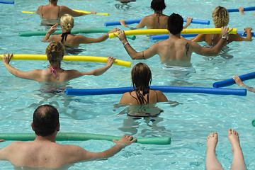 Image showing Water aerobic