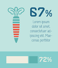 Image showing Food Infographic Elements.