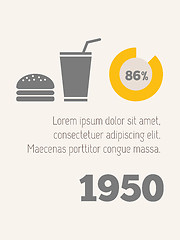 Image showing Food Infographic Elements.