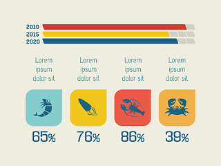 Image showing Food Infographic Elements.