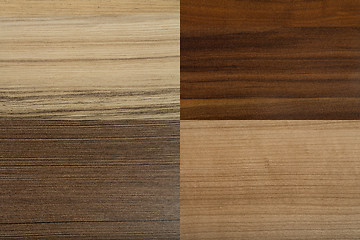 Image showing high resolution four wood textures