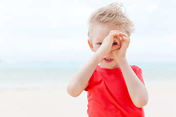 Image showing boy at vacation