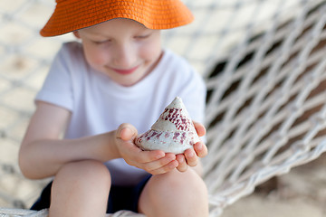 Image showing boy at vacation