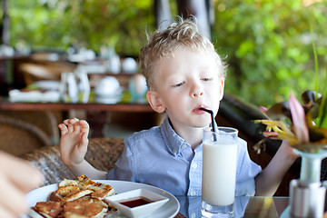 Image showing boy at vacation