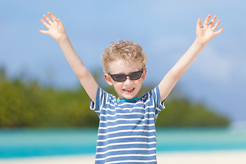 Image showing boy at vacation