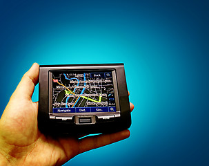 Image showing Gps in a man hand.