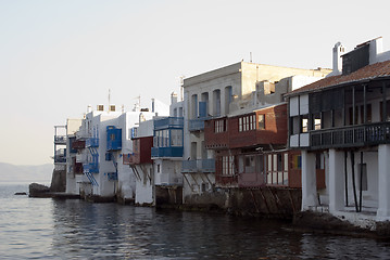 Image showing little venice mykonos