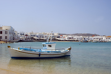 Image showing harbor greek island