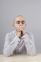 Image showing Man at desk