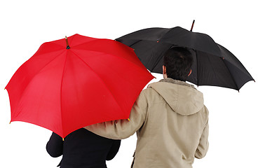 Image showing Couple with umbrella