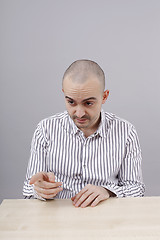 Image showing Man at desk