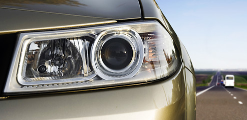 Image showing Car headlight