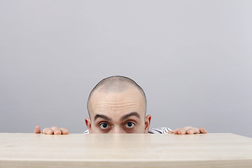 Image showing Man at desk