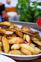 Image showing Plate of French fries