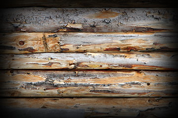 Image showing weathered spruce planks