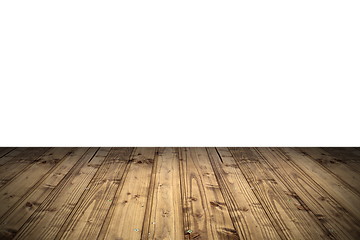 Image showing blank isolated wooden veranda