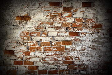 Image showing vintage brick wall