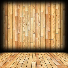 Image showing spruce planks interior backdrop