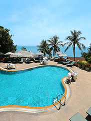 Image showing Pool by the sea