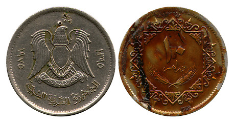 Image showing ten dirham, Libya, 1975