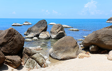 Image showing Stones on the beach