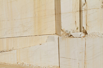 Image showing White marble quarry