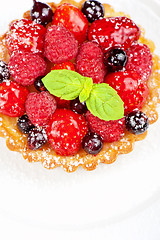 Image showing Cake with fresh berries