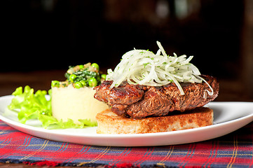 Image showing Gourmet steak meat