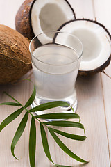 Image showing Coconut and coconut water
