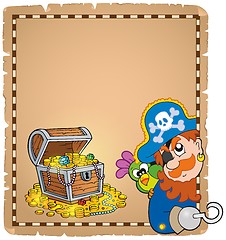 Image showing Pirate theme parchment 8