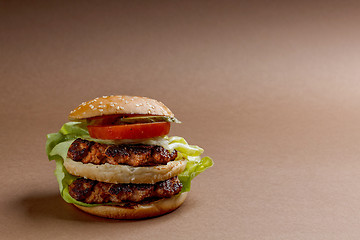 Image showing Big hamburger