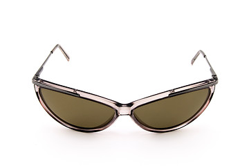 Image showing Brown sunglasses on white background