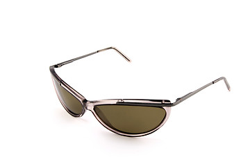 Image showing Brown sunglasses on white background