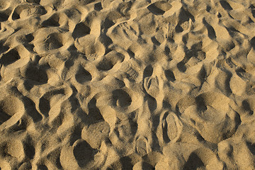 Image showing Footprints in the sand