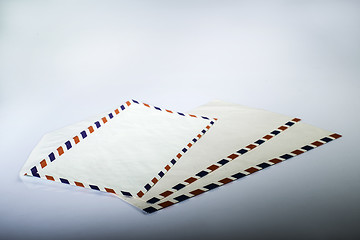 Image showing Vintage envelope on white background. 