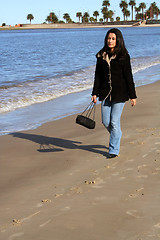 Image showing Beach and citylife