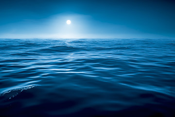 Image showing dark blue ocean