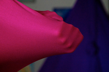 Image showing fabric stretched over fist