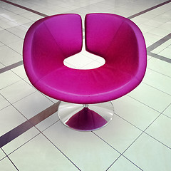 Image showing Stylish purple chair