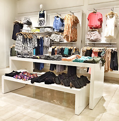 Image showing Clothing store