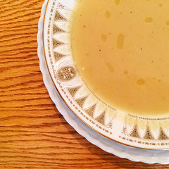 Image showing Broccoli soup in a plate