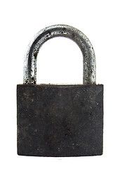 Image showing metal padlock on