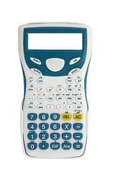 Image showing Top view of a calculator